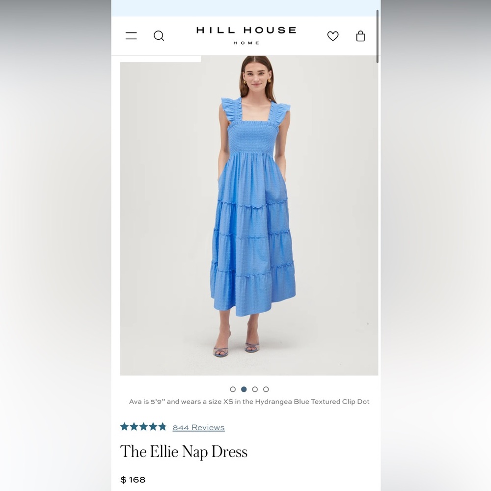 Hill house hydrangea blue nap dress